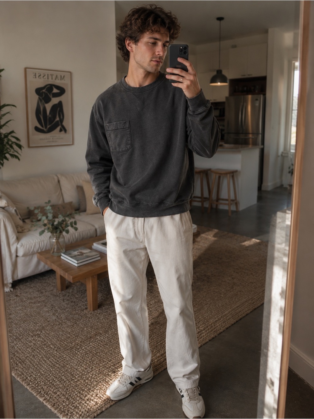 Vintage Velva Sheen Pocket Sweatshirt – Made in USA Fits S/M 80s Cincinnati